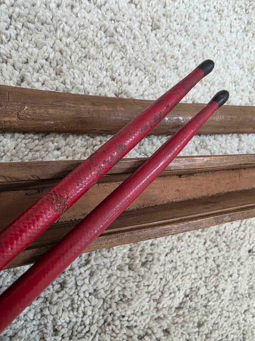 Antique Victorian Gum Elastic Surgical Bougies Probes Pair Wood Case c.1870-1900